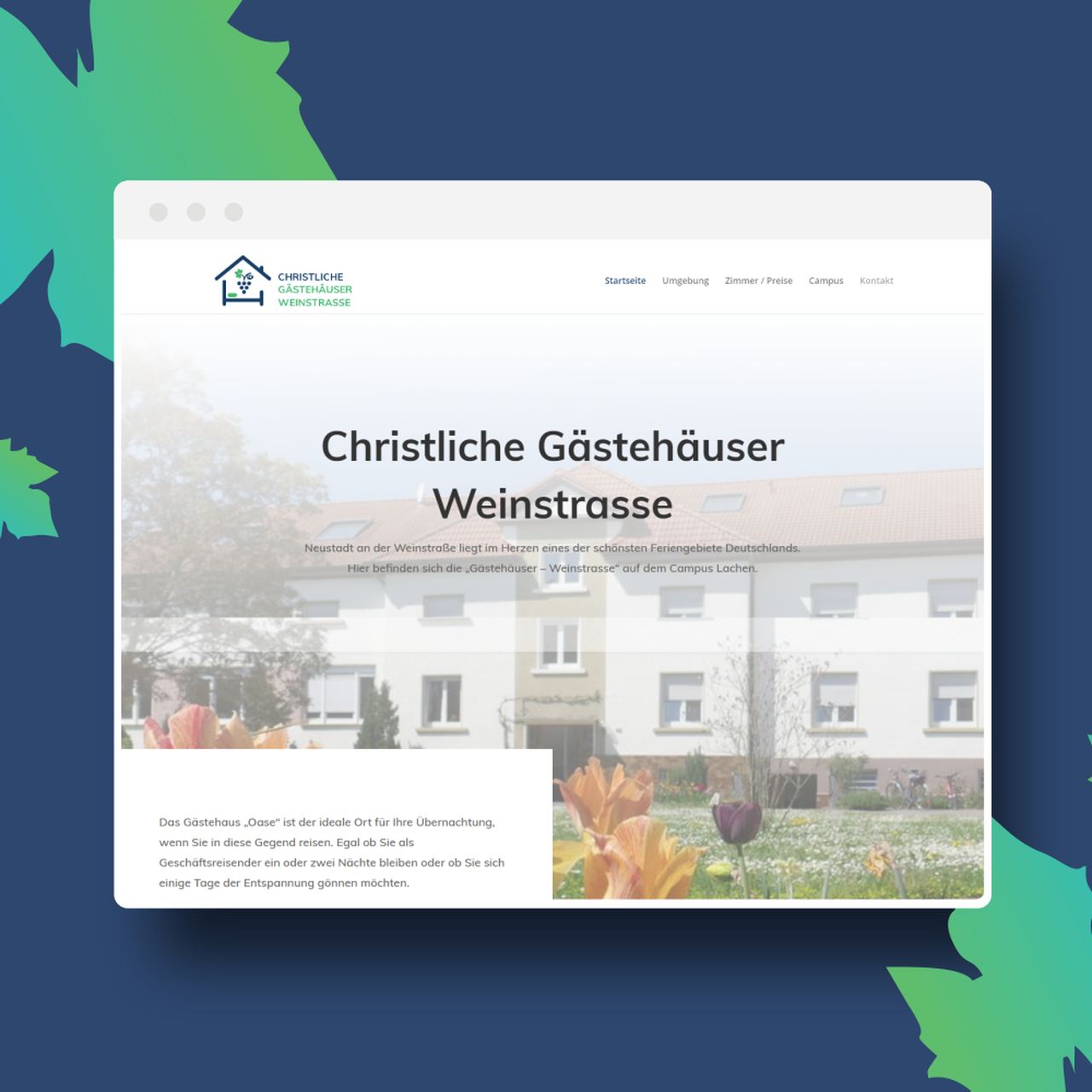 Webdesign Landau Gästehäuser Weinstrasse